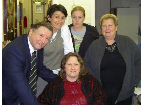 Paul with School Lane's neighbourly gardeners