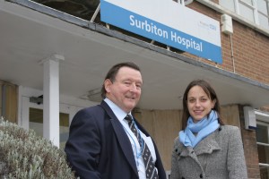 Paul visits Surbiton Hospital with Helen Whately