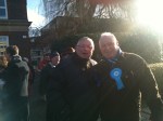 Mike Head and Howard Jones on the campaign trail.